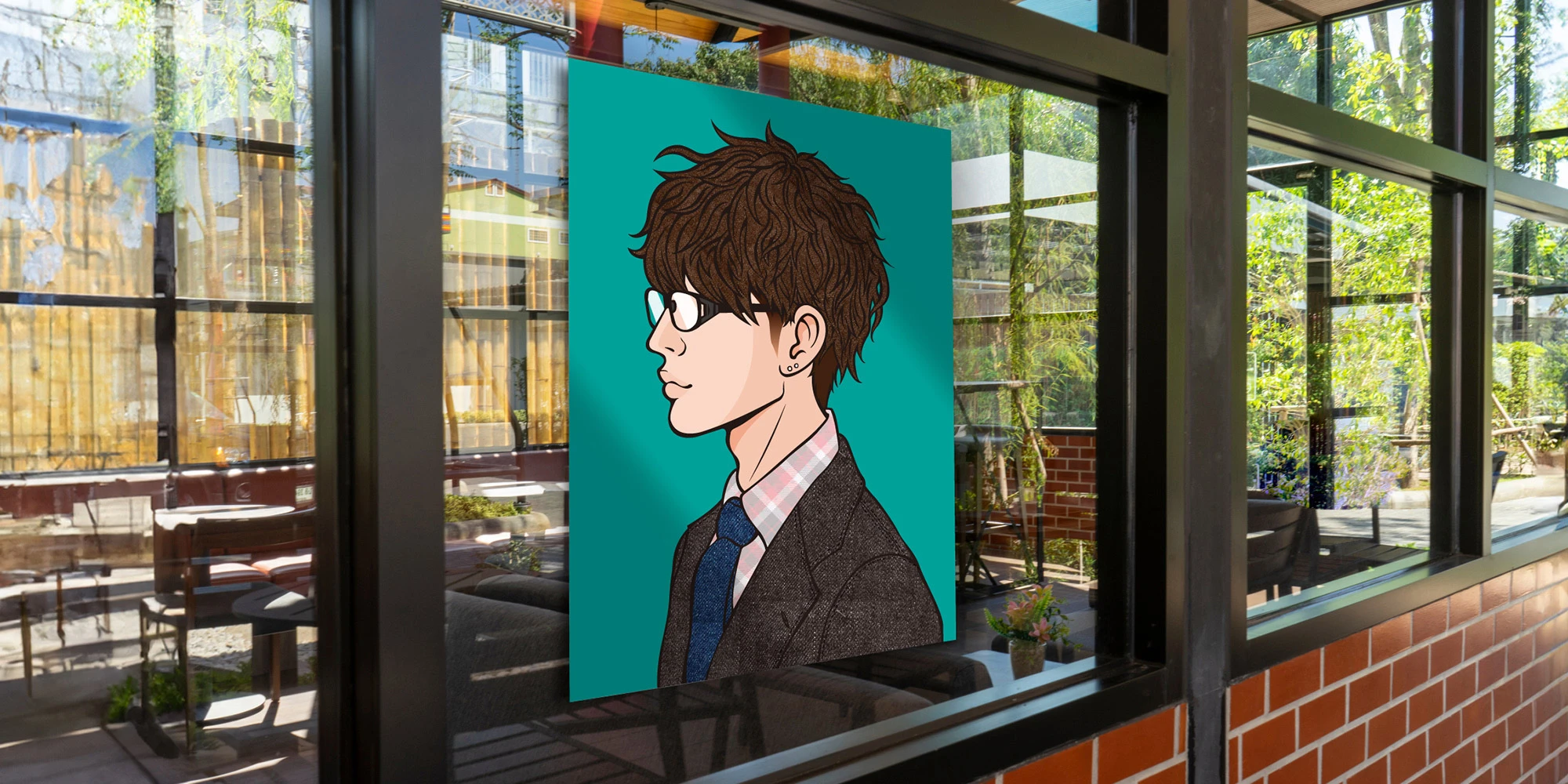 イラスト作品「めがねくん」